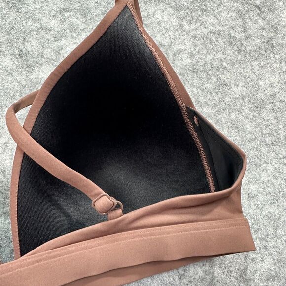 Lululemon Waterside Swim Top DKOX Oxide Brown Triangle Bikini Size 6 C - Picture 4 of 9